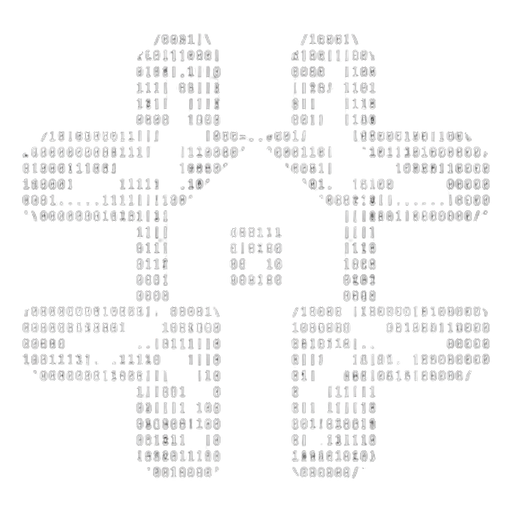 Hashome emblem: a ring of binary digits